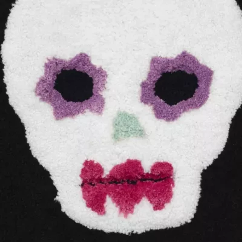 Sugar Skull Bath Rug