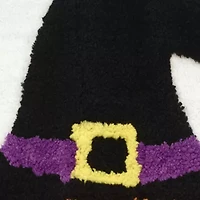 Pumpkin Witch Hat Bath Rug