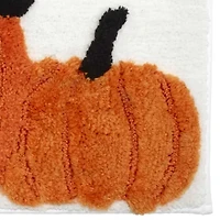 Pumpkin Witch Hat Bath Rug
