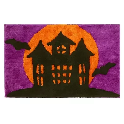 Spooky House Bath Rug