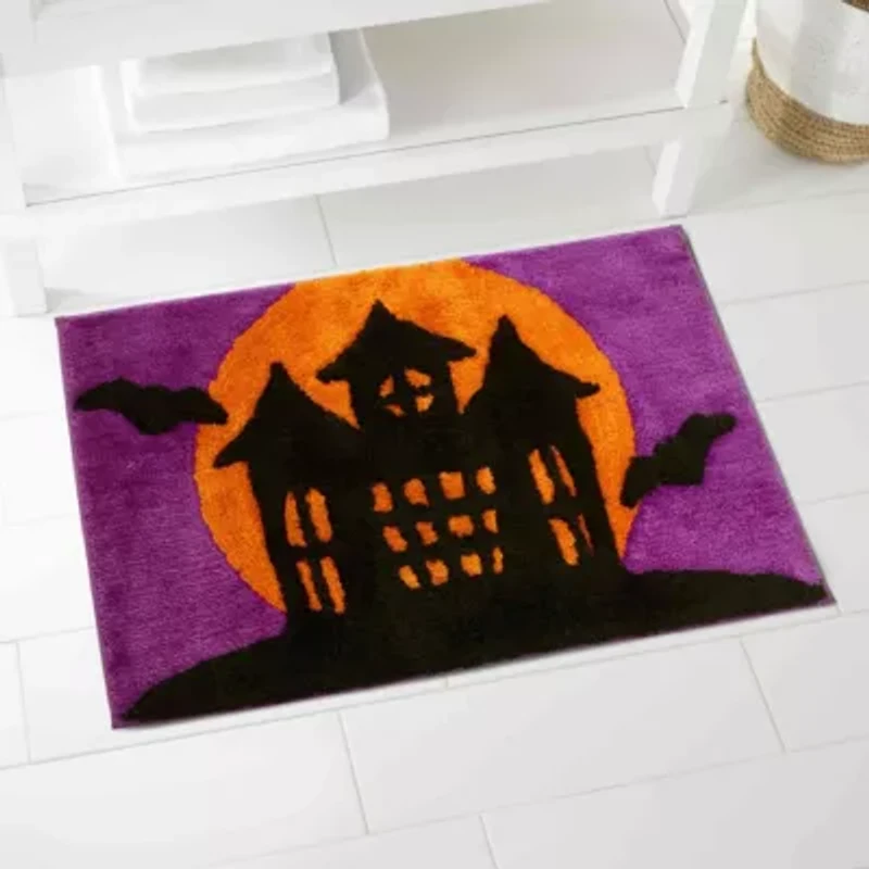 Spooky House Bath Rug