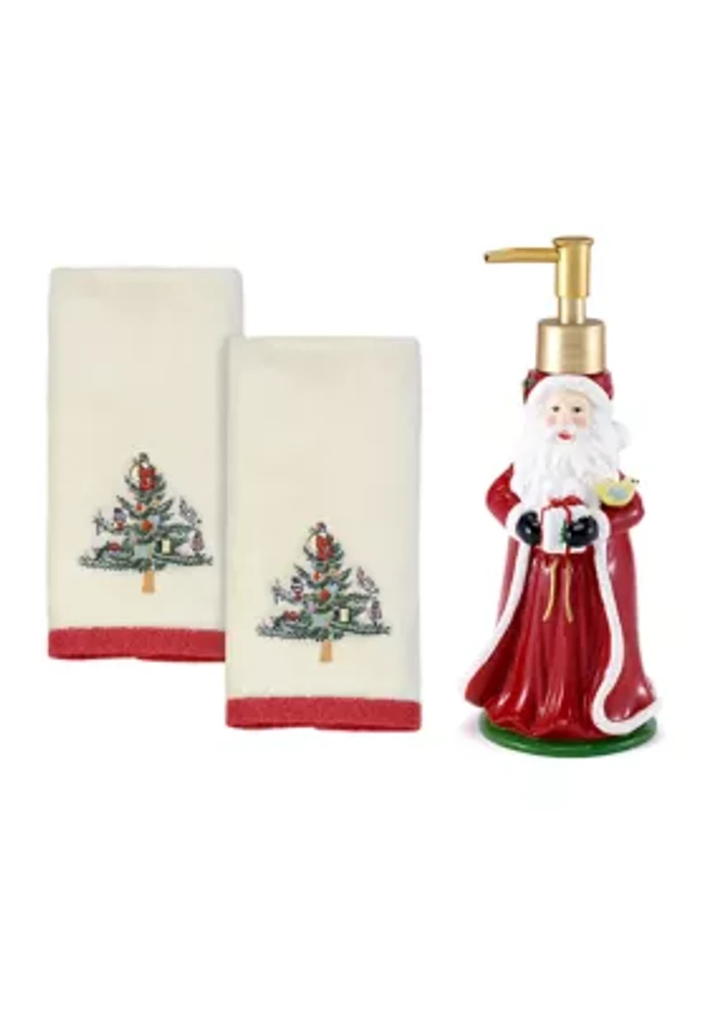 Spode Christmas Tree LP/2 Fingertip Towels