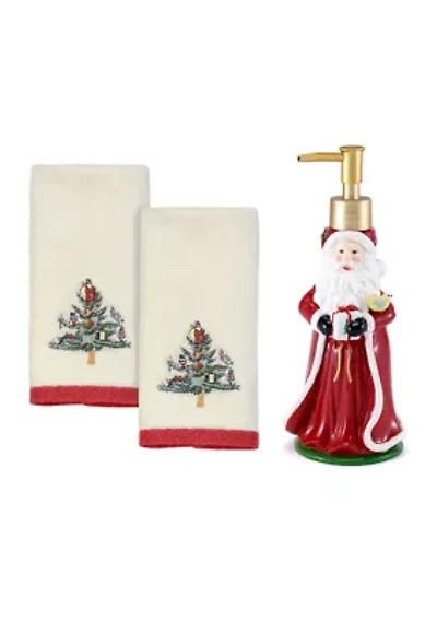 Spode Christmas Tree LP/2 Fingertip Towels