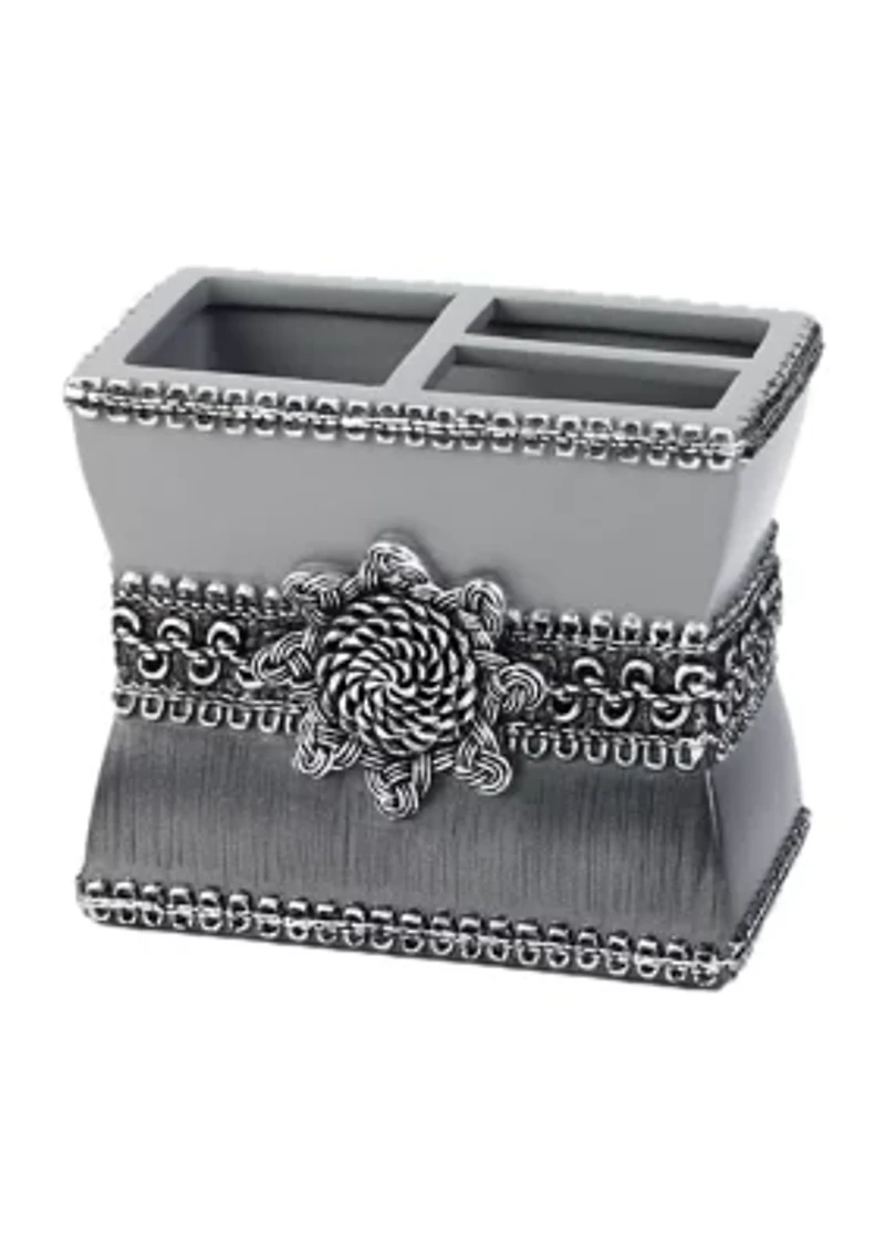 Braided Medallion Toothbrush Holder