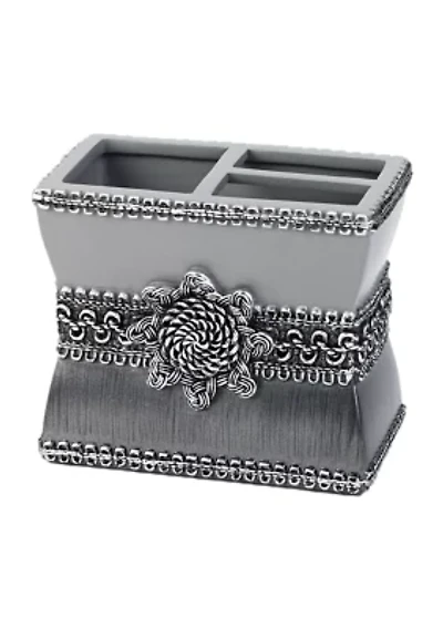 Braided Medallion Toothbrush Holder