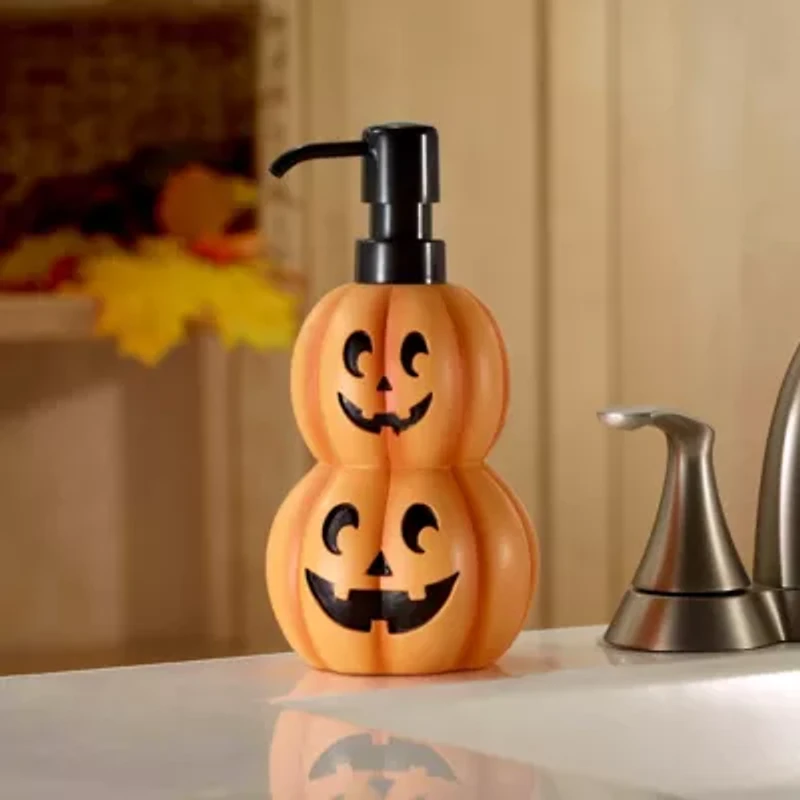 Stacked Pumpkins Halloween Lotion Dispenser