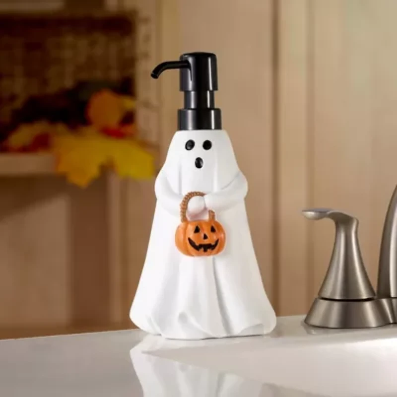 White Ghost Halloween Lotion Dispenser