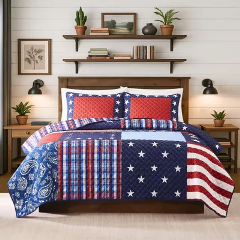 Americana Reversible Quilt Set