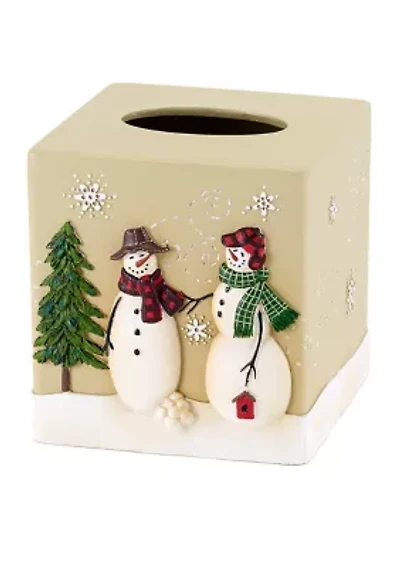 Snowmen Gathering Tissue Cover