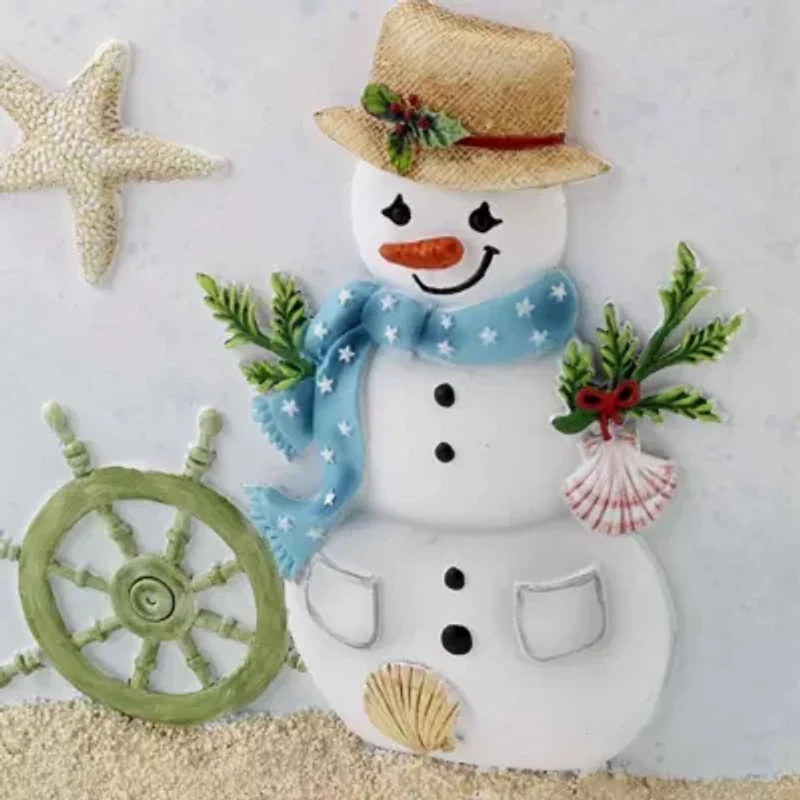 Avanti Coastal Snowman Tissue Cover