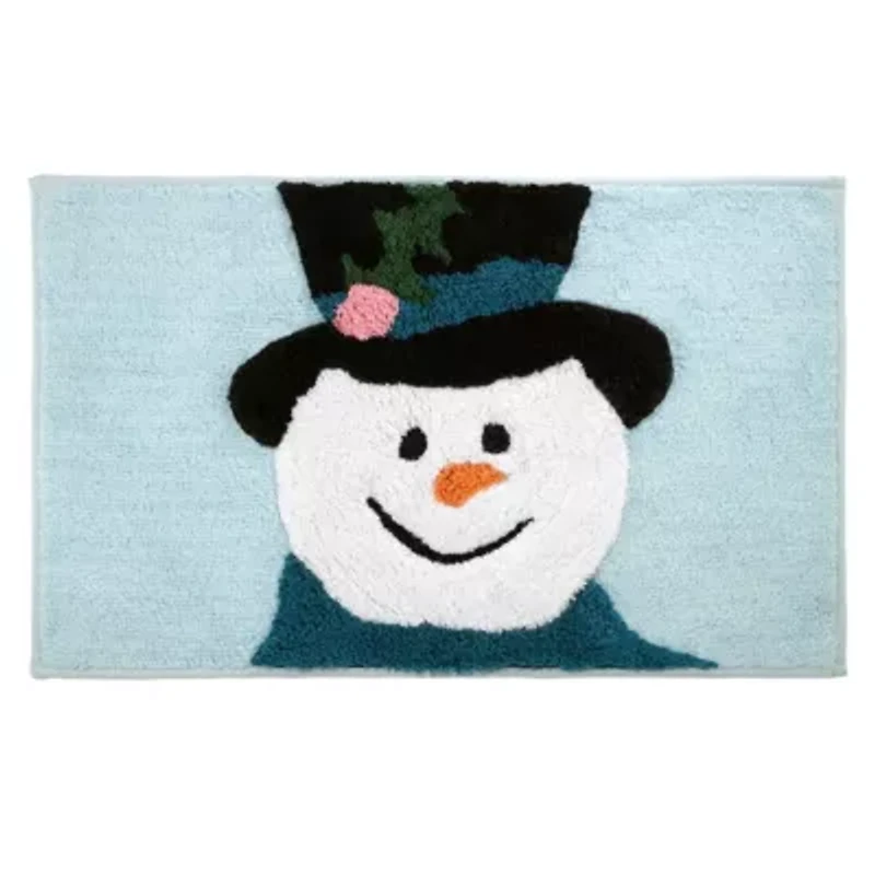 Blue Snowman Rug