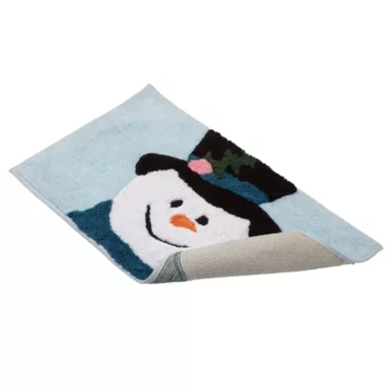 Blue Snowman Rug