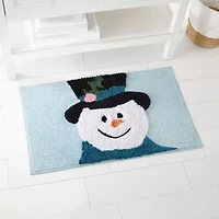 Blue Snowman Rug