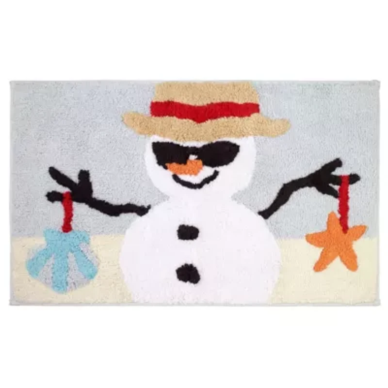Avanti Beach Snowman Rug