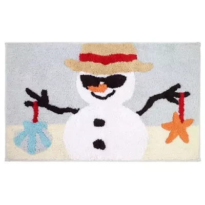 Avanti Beach Snowman Rug