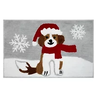 Puppy Santa Rug