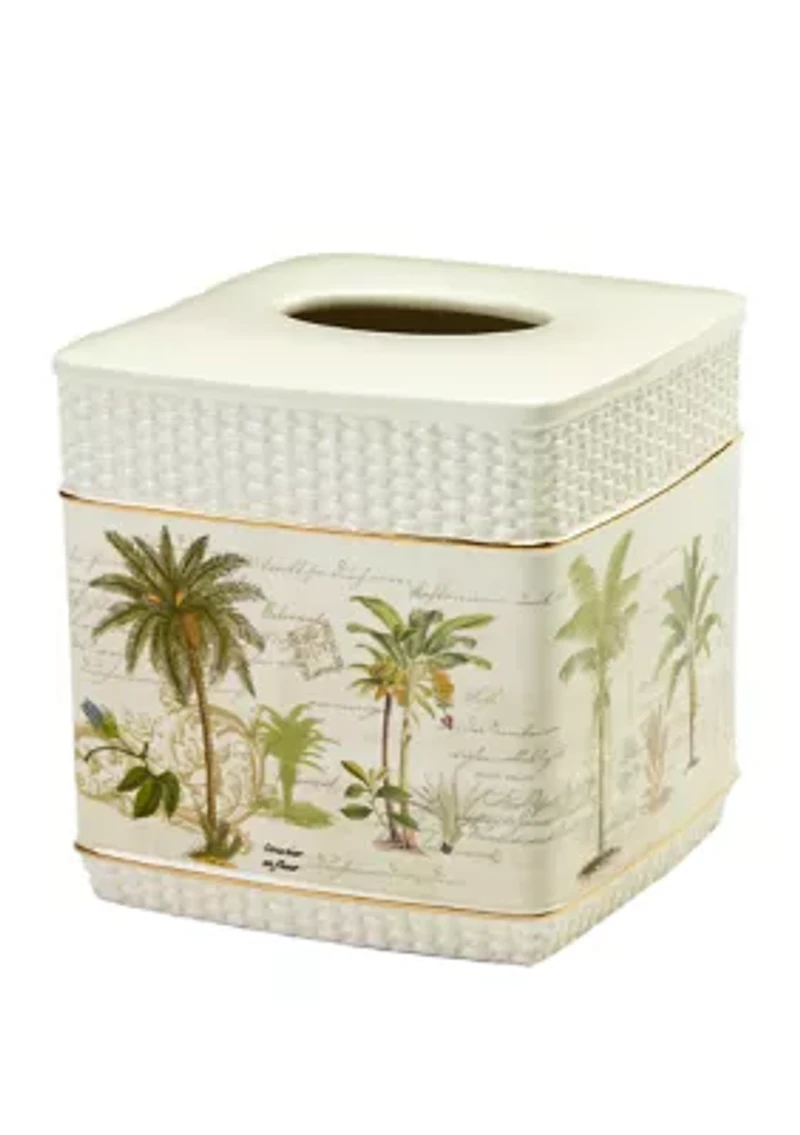 Colony Palm Tissue Box Cover