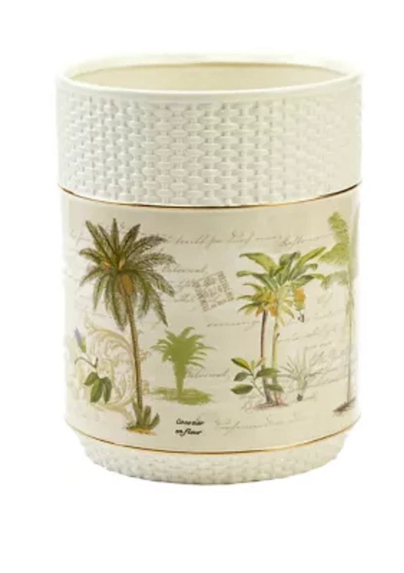 Colony Palm Wastebasket