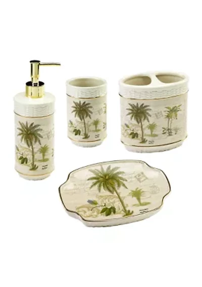 Colony Palm Bath Accessories Set