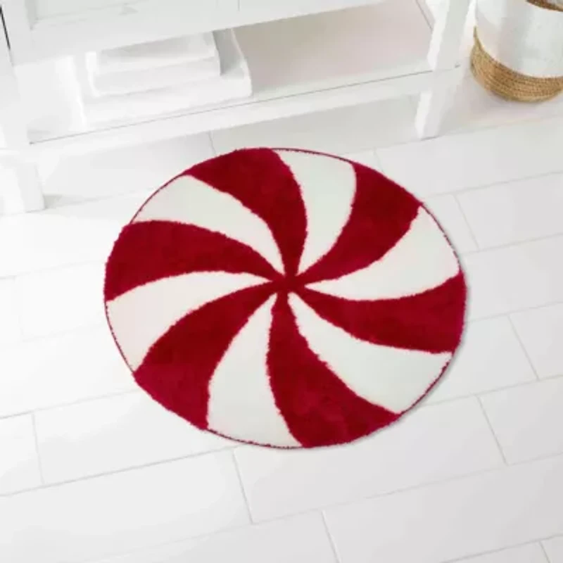 Peppermint Candy Bath Rug
