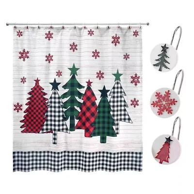 Tis the Season Shower Curtain and Hook Set