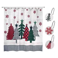 Tis the Season Shower Curtain and Hook Set