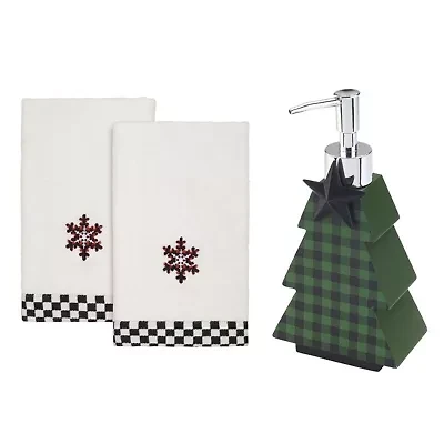 Avanti Tis the Season Lotion Pump and Fingertip Towel Set