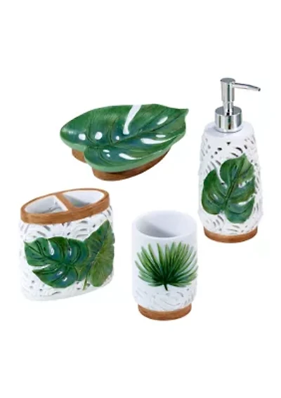 Viva Palm 4pc Bath Set