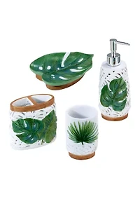 Viva Palm 4pc Bath Set