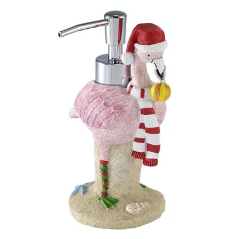 Avanti Flamingo Jingle Lotion Pump and Fingertip Towel Set