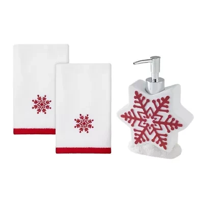 Avanti Sparkle Lotion Pump and Fingertip Towel Set