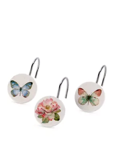 Butterfly Garden Shower Hooks