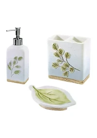 Ombré Leaves Bath Accessories Set
