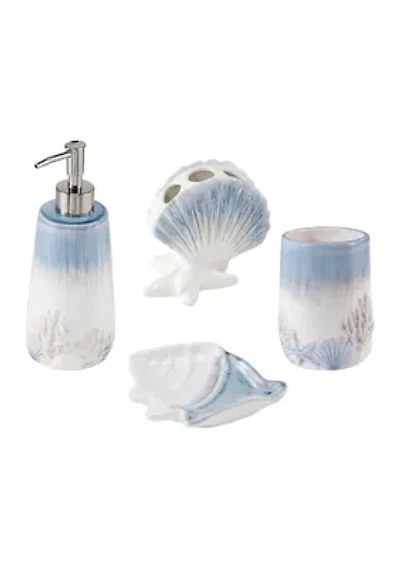 Abstract Coastal Bath Set