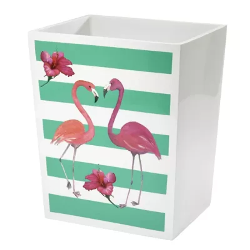 Flamingo Paradise Wastebasket
