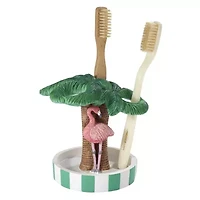 Flamingo Paradise 4pc Bath Accessory Set