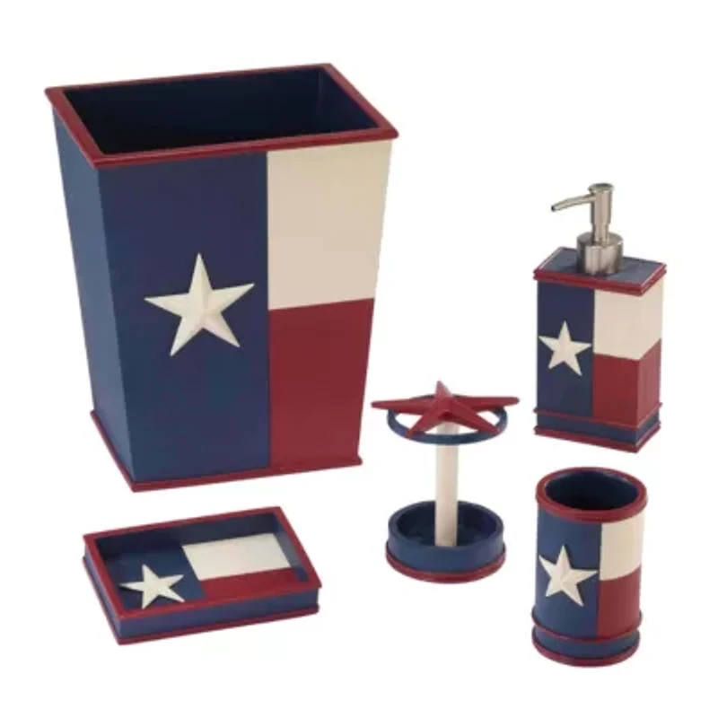 Texas Flag Wastebasket