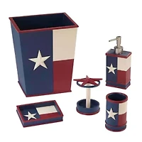 Texas Flag Wastebasket