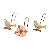 Pretty Birds Shower Curtain & Hook Sets