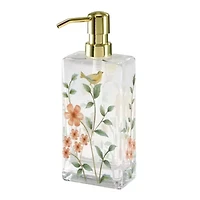 Pretty Birds 2-Piece Toothbrush Holder & Lotion Dispenser