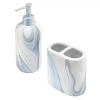 Waves 2pc Bath Accessories  Set