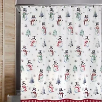 Winter Snowman Shower Curtain