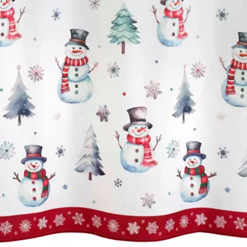 Winter Snowman Shower Curtain