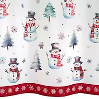 Winter Snowman Shower Curtain