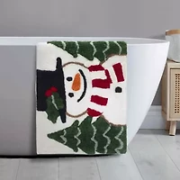 Winter Snowman Bath Rug