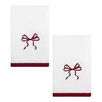 Christmas Bows 3-pc. Lotion Pump Fingertip Towel Set