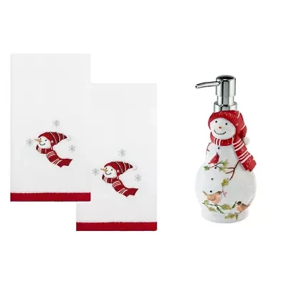 Holiday Cheer 3-pc. Lotion Pump Fingertip Towel Set
