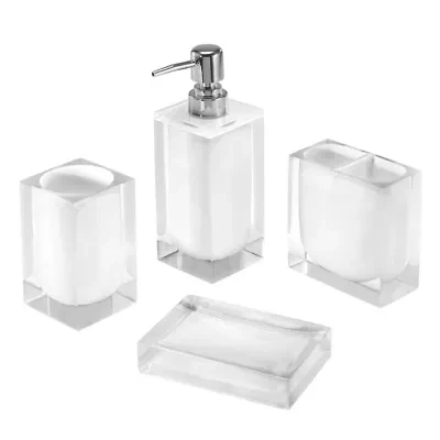 Marina White 4pc. Bath Accessory Set