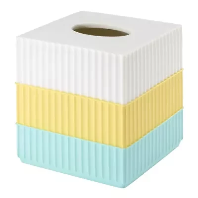 Clubhouse Stripe Aqua Tissue Cover