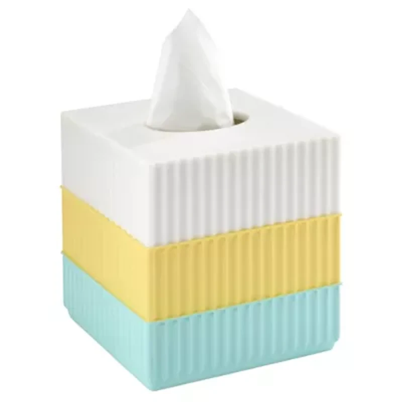 Clubhouse Stripe Aqua Tissue Cover